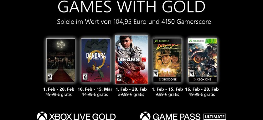 Xbox Games with Gold: Diese Spiele gibt es im Februar gratis 1